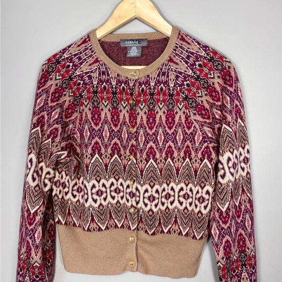 George Sweaters - GEORGE Mark Eisen Angora Cardigan